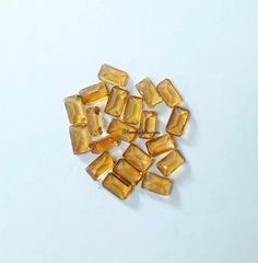 4X6MM, 5X7MM, 6X8MM Natural Citrine Faceted Octagon Loose Gemstone, AAA quality Yellow Citrine Faceted Octagon Cut Stone for jewelry