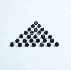 5 pieces 2MM, 2.25MM, 2.50MM, 2.75MM Natural Black Onyx Faceted Round Cut gemstone, AAA Black Onyx Tiny Round Cut For Jewelry Making