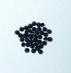 5 pieces 1MM, 1.50MM, 2MM, 2.50MM Natural Black Onyx Faceted Round Cut gemstone, AAA Black Onyx Tiny Round Cut For Jewelry Making