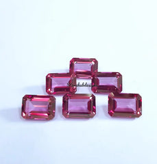10x14MM, 12x16MM, 13x18MM, 15x20MM Natural Pink Topaz Faceted Octagon Cut Gemstone, AAA Pink Topaz Octagon Cut Calibrated Loose Gemstone