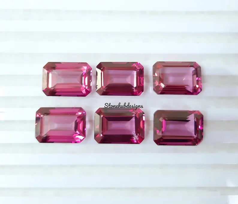 10x14MM, 12x16MM, 13x18MM, 15x20MM Natural Pink Topaz Faceted Octagon Cut Gemstone, AAA Pink Topaz Octagon Cut Calibrated Loose Gemstone