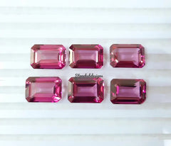 10x14MM, 12x16MM, 13x18MM, 15x20MM Natural Pink Topaz Faceted Octagon Cut Gemstone, AAA Pink Topaz Octagon Cut Calibrated Loose Gemstone