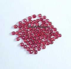 2MM, 2.50MM RUBY Faceted Round Loose Gemstone, Ruby Round Faceted Loose Gemstone, GF Ruby Faceted Loose stone for Jewelry