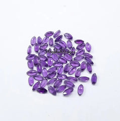 1.5x3MM, 2x4MM Natural Amethyst Faceted Marquise Cut Gemstone, AAA Purple Amethyst Marquise Calibrated Loose Cut Gemstone For Jewelry