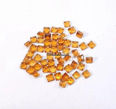 1.5x3MM, 2x3MM, 2x4MM Natural Citrine Faceted Baguette Cut Gemstone, AAA Yellow Citrine Faceted Baguette Calibrated Cut Stone For Jewelry