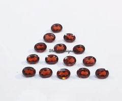 2x3MM, 3x4MM, 3x5MM Natural Red Garnet Faceted Oval Cut Gemstone, AAA Red Mozambique Garnet Faceted Oval Cut Loose Gemstone for Jewelry