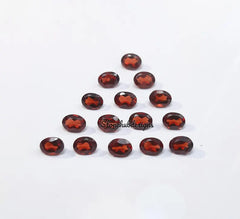 2x3MM, 3x4MM, 3x5MM Natural Red Garnet Faceted Oval Cut Gemstone, AAA Red Mozambique Garnet Faceted Oval Cut Loose Gemstone for Jewelry