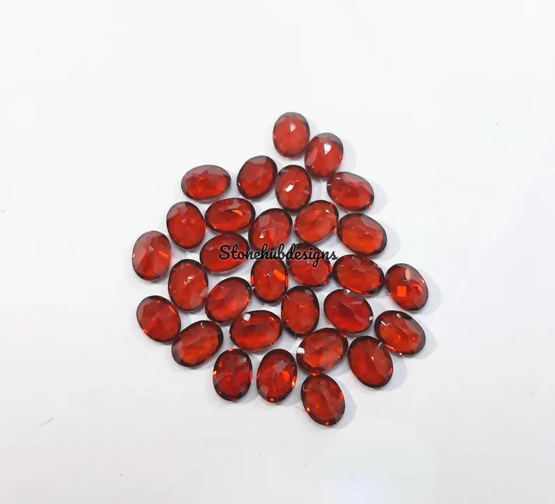 2x3MM, 3x4MM, 3x5MM Natural Red Garnet Faceted Oval Cut Gemstone, AAA Red Mozambique Garnet Faceted Oval Cut Loose Gemstone for Jewelry