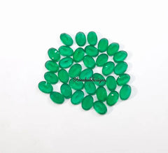 2x3MM, 3x4MM, 3x5MM Natural Green Onyx faceted Oval Cut Gemstone, AAA GREEN ONYX faceted Oval Loose Calibrated Cut For jewelry making