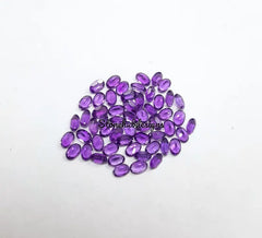 2x3MM, 3x4MM Natural Amethyst Faceted Oval cut Gemstone, AAA Purple Amethyst Faceted Oval Loose Calibrated Cut Stone For Jewelry Making