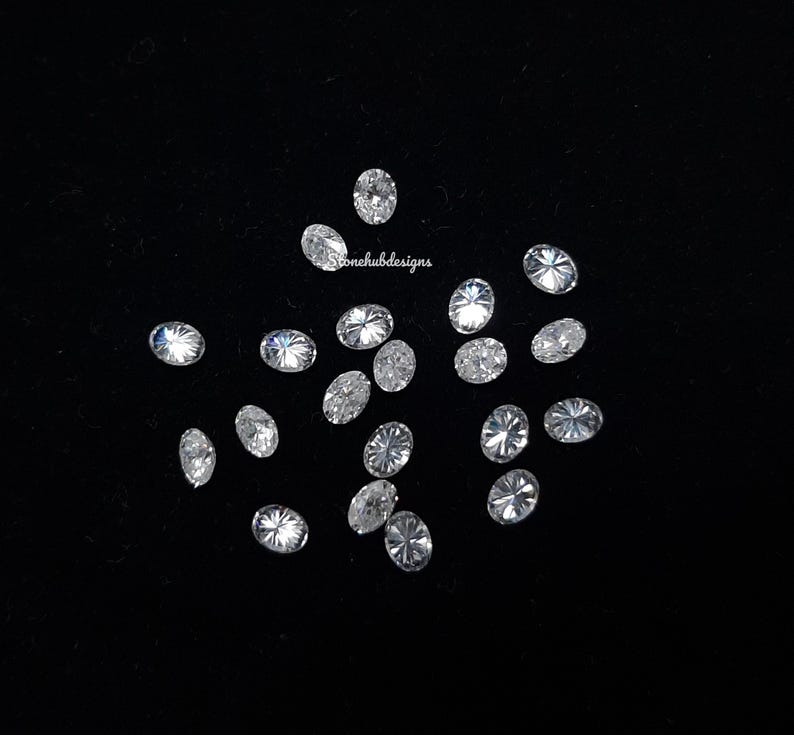 2x3MM, 2x4MM, 3x4MM Moissanite Faceted Oval Cut Gemstone, D Color AAA White Loose Moissanite Faceted Oval Loose Cut Gemstone For Jewelry