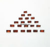 1.5x3MM, 2x3MM, 2x4MM Natural Garnet Faceted Baguette Cut Gemstone, AAA Mozambique Garnet Faceted Baguette Cut For Jewelry